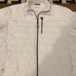 Men’s White New No Tag XXL Calvin Klein Jacket.